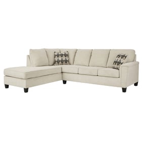 Ashley Furniture Abinger Natural Fabric 2pc Sectional With LAF Corner Chais...