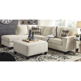 Ashley Furniture Abinger Natural LAF Sectional With Ottoman