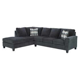 Ashley Furniture Abinger Contemporary Smoke Fabric 2pc Sectional With LAF C...