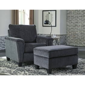 Ashley Furniture Abinger Smoke Chair And Ottoman Set