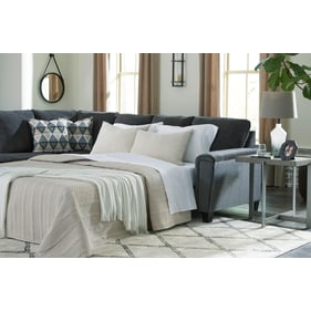 Ashley Furniture Abinger Smoke Fabric 2pc Sleeper Sectional With LAF Corner...