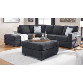 Ashley Furniture Altari Slate RAF Sectional With Oversized Accent Ottoman