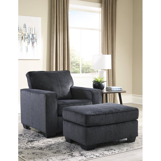 Ashley Furniture Altari Slate Chair And Ottomans Set 87213-CHO