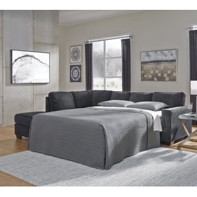 Ashley Furniture Altari Slate 2pc Sleeper Sectional With LAF Corner Chaise