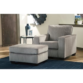 Ashley Furniture Altari Alloy Chair And Ottoman Set