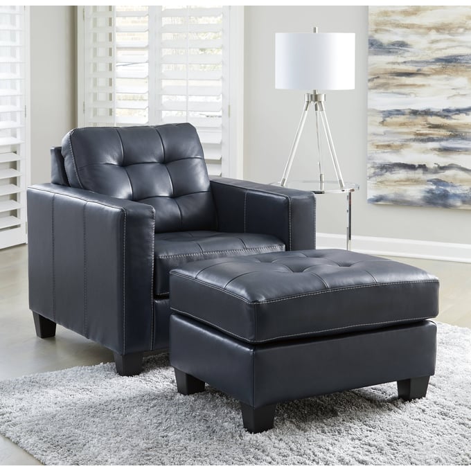 Ashley Furniture Altonbury Blue Chair And Ottoman Set 87503-CHO