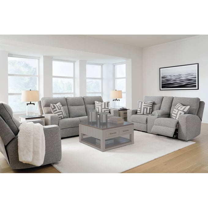 Ashley Furniture Biscoe Pewter 3pc Power Living Room Set 90503-LR-S2