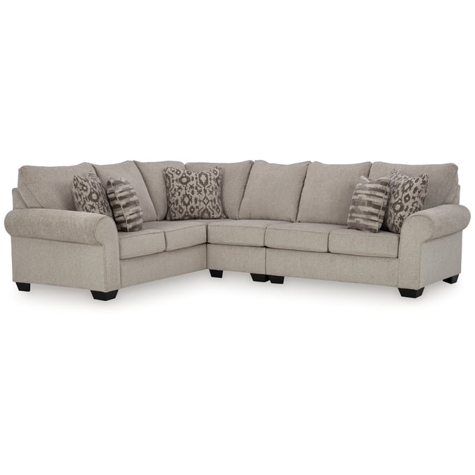 Ashley Furniture Claireah Umber 3pc Sectional With RAF Loveseat 90603S3