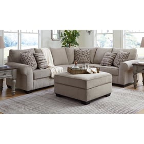 Ashley Furniture Claireah Umber Fabric 3pc Sectional With Ottoman