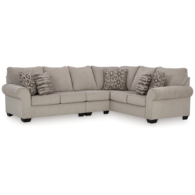 Ashley Furniture Claireah Umber 3pc Sectional With LAF Loveseat 90603S4