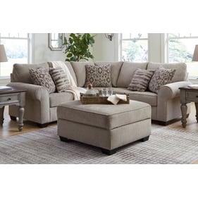 Ashley Furniture Claireah Umber Fabric 2pc Sectional With Ottoman