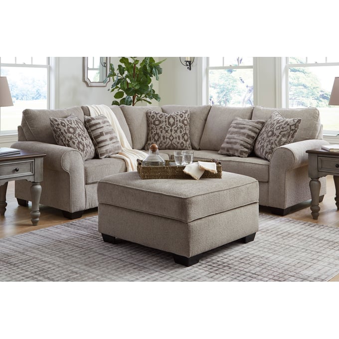 Ashley Furniture Claireah Umber 2pc Sectional With Ottoman 90603-SEC-OT-S1