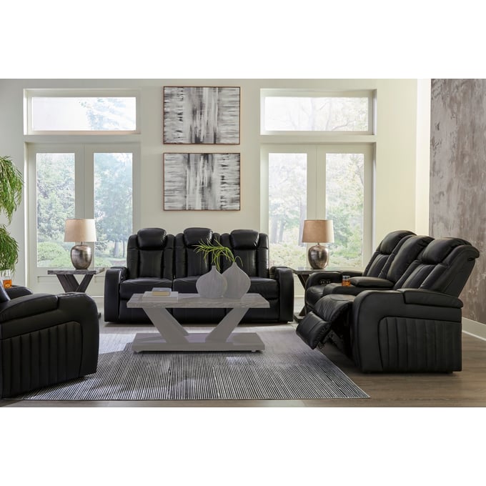 Ashley Furniture Caveman Den Midnight 3pc Power Living Room Set 90703-LR-S2