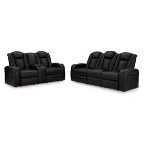 Ashley Furniture Caveman Den Midnight 2pc Power Living Room Set