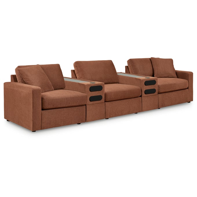 Ashley Furniture Modmax Spice 5pc Sectional With Audio Console 92102S15