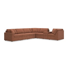 Ashley Furniture Modmax Spice LAF 7pc Sectional With Console