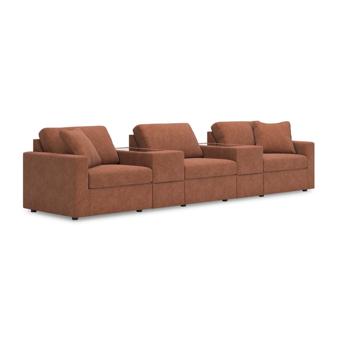 Ashley Furniture Modmax Spice 5pc Sectional With Consoles 92102S9