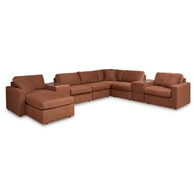 Ashley Furniture Modmax Spice 8pc Sectional With Ottoman