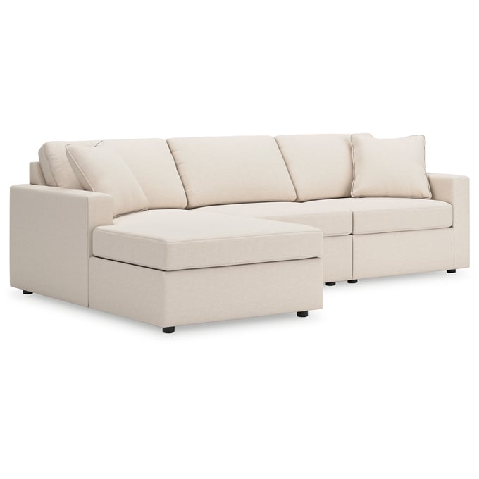 Ashley Furniture Modmax Oyster 3pc Sectional With LAF Chaise 92103S17