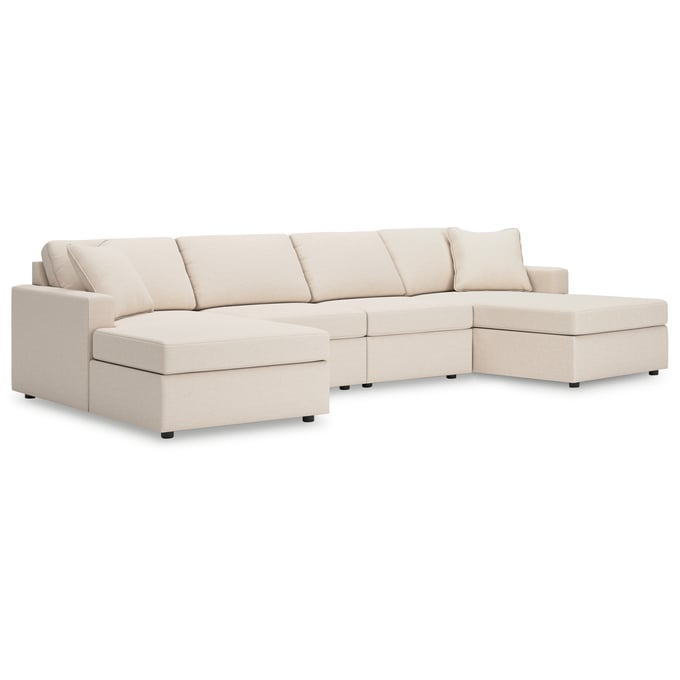 Ashley Furniture Modmax Oyster 4pc Double Chaise Sectional 92103S19