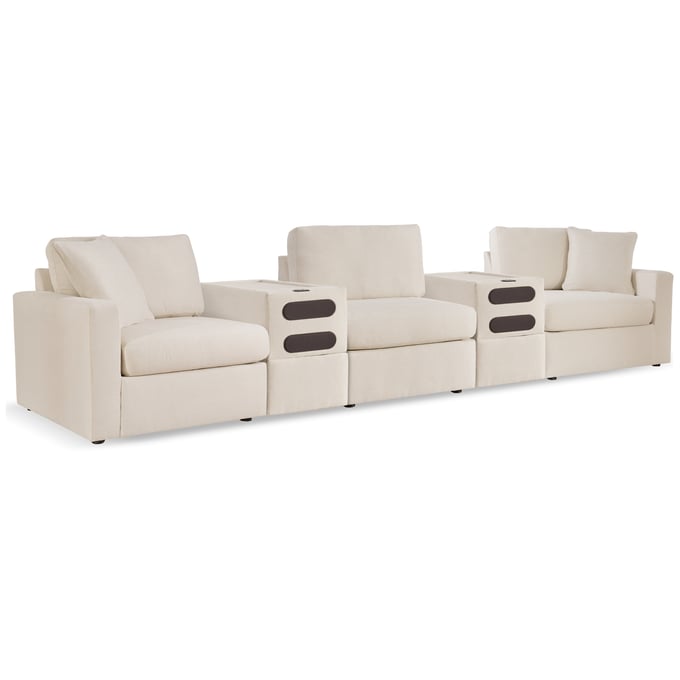 Ashley Furniture Modmax Oyster 5pc Sectional With Audio Console 92103S15