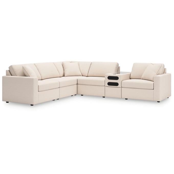 Ashley Furniture Modmax Oyster 6pc Sectional With Audio Console 92103S14