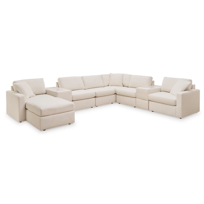 Ashley Furniture Modmax Oyster 8pc Sectional With Ottoman 92103-SEC-S1