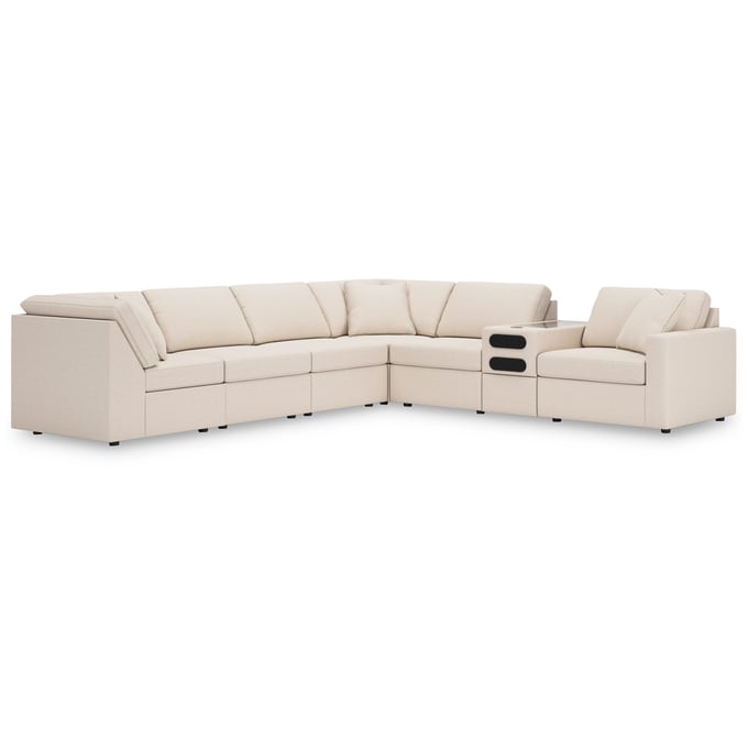 Ashley Furniture Modmax Oyster 7pc Sectional With Audio Console 92103S34