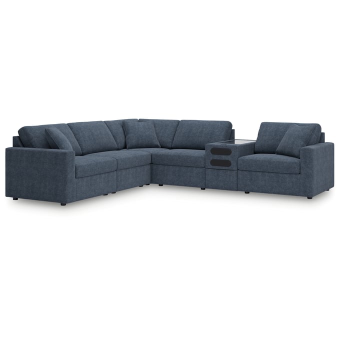 Ashley Furniture Modmax Ink 6pc Sectional With Audio Console 92121S14