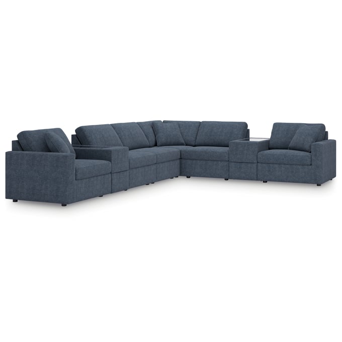 Ashley Furniture Modmax Ink 8pc Sectional With Storage Consoles 92121S11