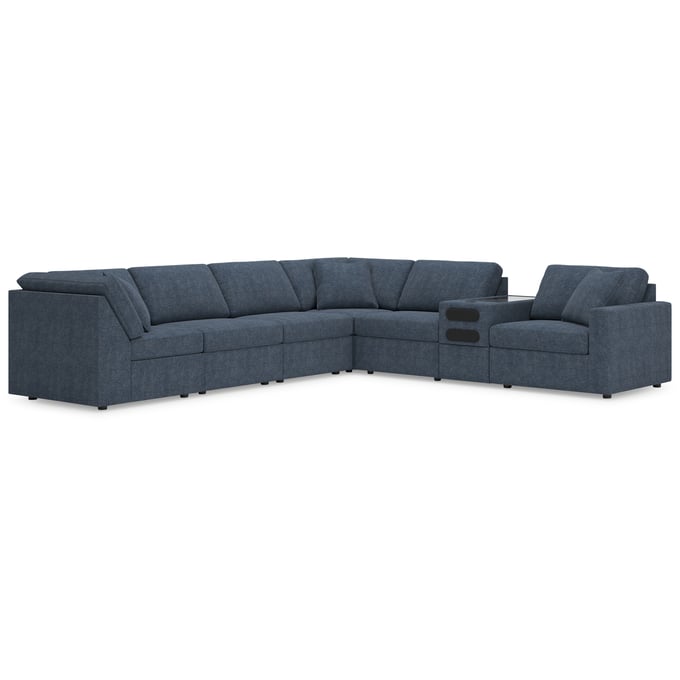 Ashley Furniture Modmax Ink 7pc Sectional With Audio Console 92121S34