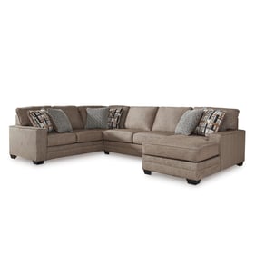 Ashley Furniture Cannonbrook Nutmeg 3pc Sectional With RAF Chaise