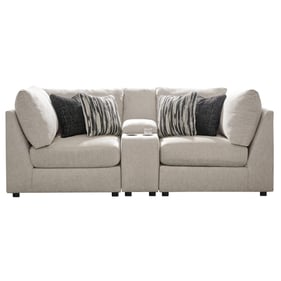 Ashley Furniture Kellway Bisque Storage Console Loveseat