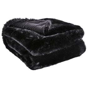 3 Ashley Furniture Gariland Black Fabric Throws