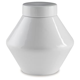 Ashley Furniture Domina White Jar (7.5 X 7.5)