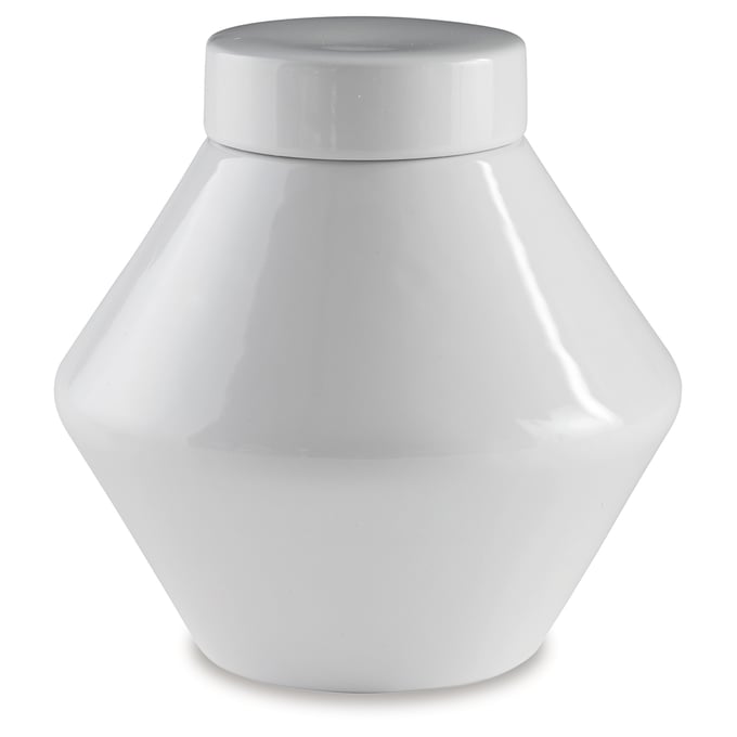 Ashley Furniture Domina White Jar (7.5 X 7.5) A2000485J