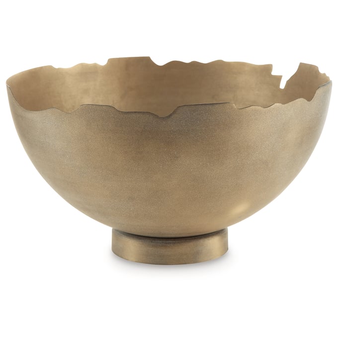 Ashley Furniture Maura Antique Gold Bowl A2000594