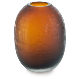 Ashley Furniture Embersen Amber Glass Vase