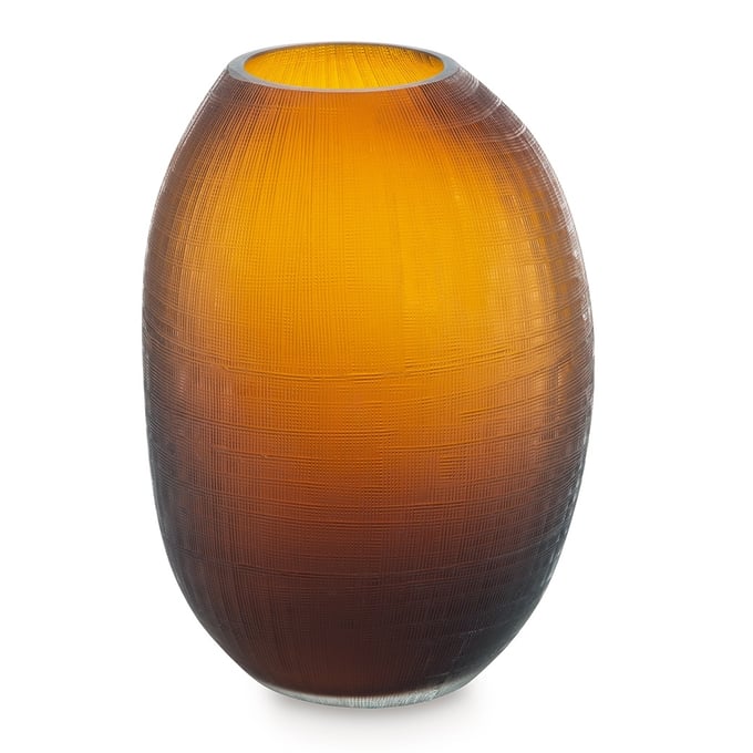 Ashley Furniture Embersen Contemporary Amber Glass Vase A2900002V