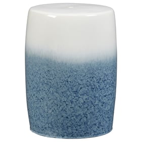 Ashley Furniture Ikegrove White Blue Ceramic Stool