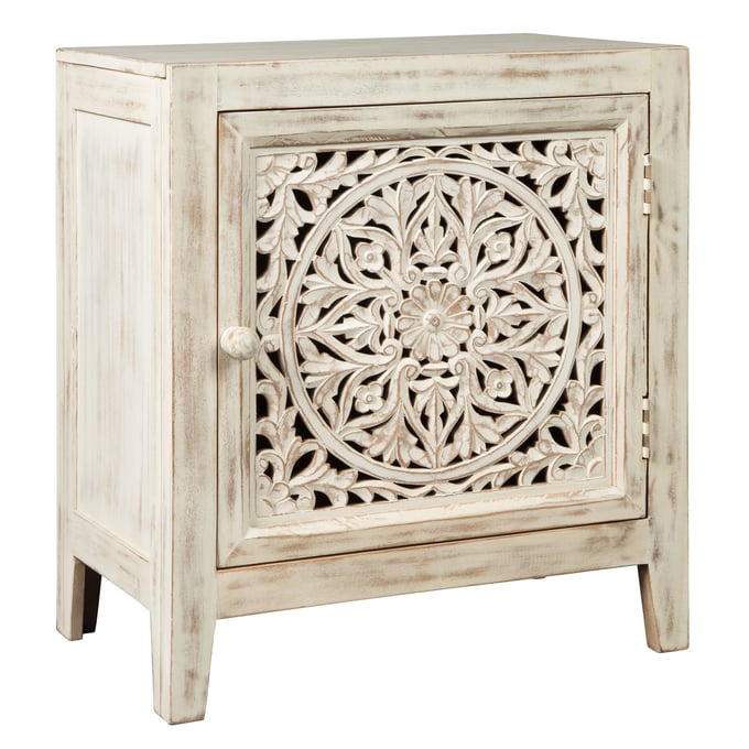 Ashley Furniture Fossil Ridge White Accent Cabinet A4000008