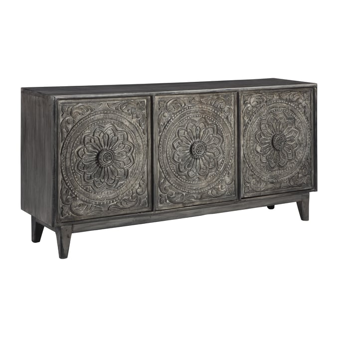 Ashley Furniture Fair Ridge Dark Brown Accent Cabinet A4000028