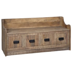 Ashley Furniture Garrettville Brown Storage Bench