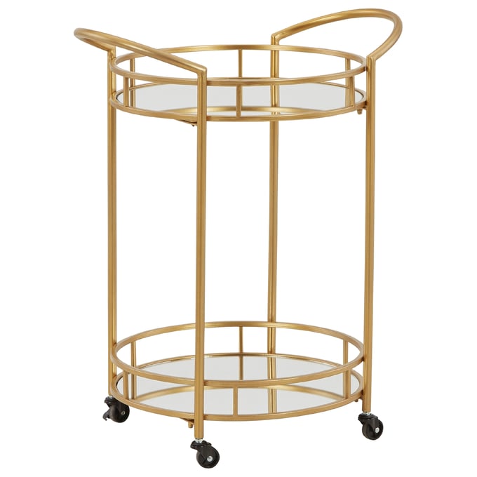 Ashley Furniture Wynora Gold Bar Cart A4000099