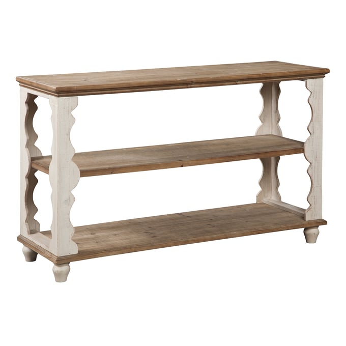 Ashley Furniture Alwyndale Antique White Brown Console Sofa Table A4000107