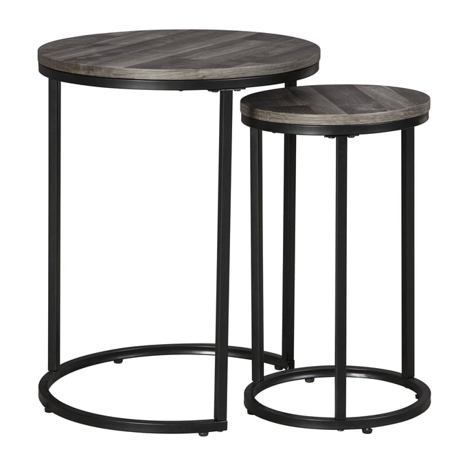 Ashley Furniture Briarsboro Black Gray 2pc Accent Table Set A4000231