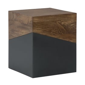 Ashley Furniture Trailbend Brown Gunmetal Accent Table