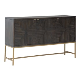 Ashley Furniture Elinmore Brown Gold Accent Cabinet