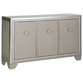 Ashley Furniture Chaseton Champagne Accent Cabinet