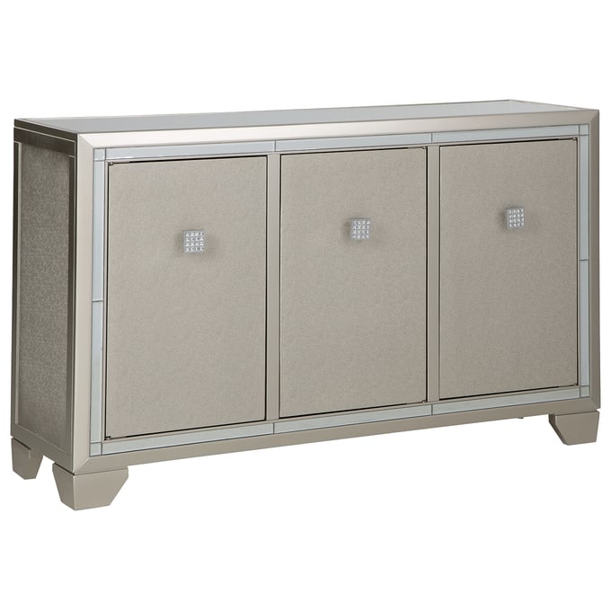 Ashley Furniture Chaseton Champagne Accent Cabinet A4000335